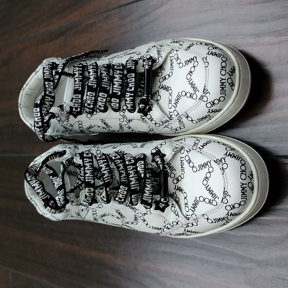 Jimmy Choo Miami star logo sneakers